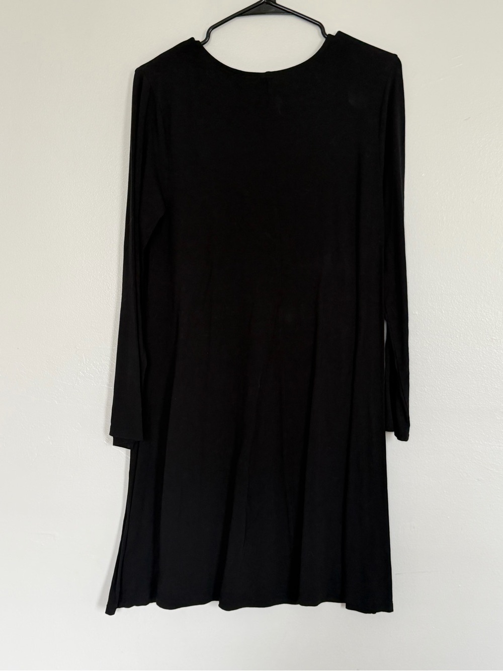 Old Navy Black Long-Sleeve Swing Dress - Picture 2 of 4